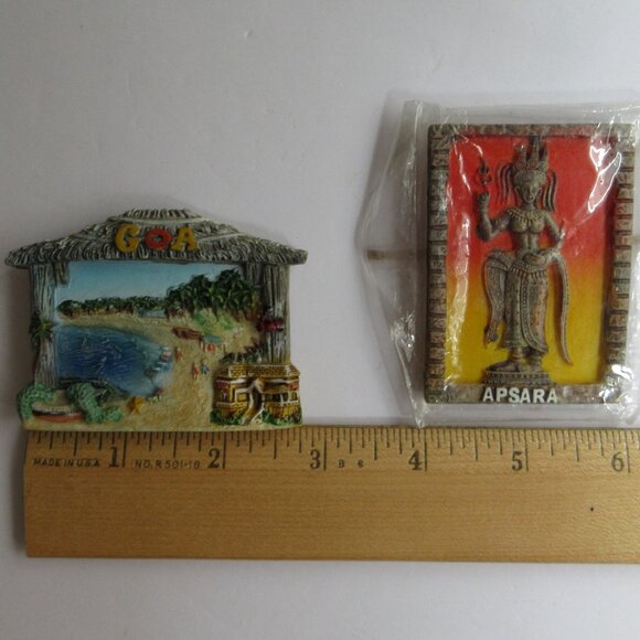 12 Refrigerator Magnets Asia Thailand Phuket Korea Japan Goa Aspara Vietnam - Picture 12 of 16